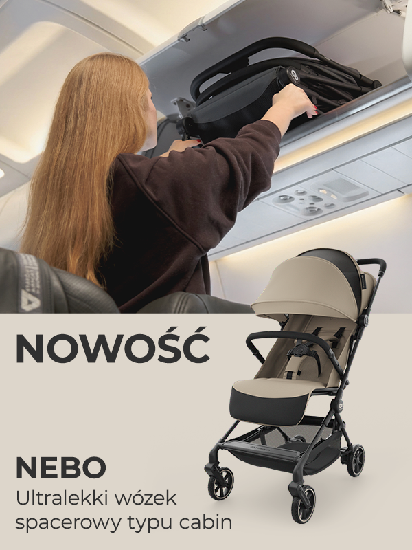Kinderkraft Nebo - lekki wózek spacerowy do samolotu ewozki.eu Ewozki.eu