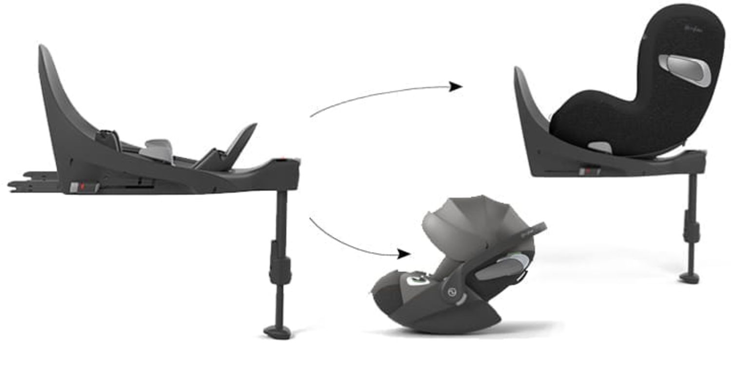 Cybex Platinium Cloud T + Baza PLUS Mirage Grey
