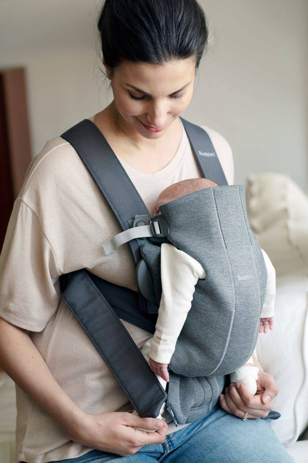 BabyBjorn Baby Carrier Mini 3D Jersey małe nosidełko dla noworodka